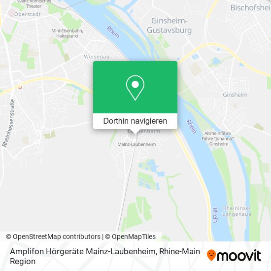 Amplifon Hörgeräte Mainz-Laubenheim Karte