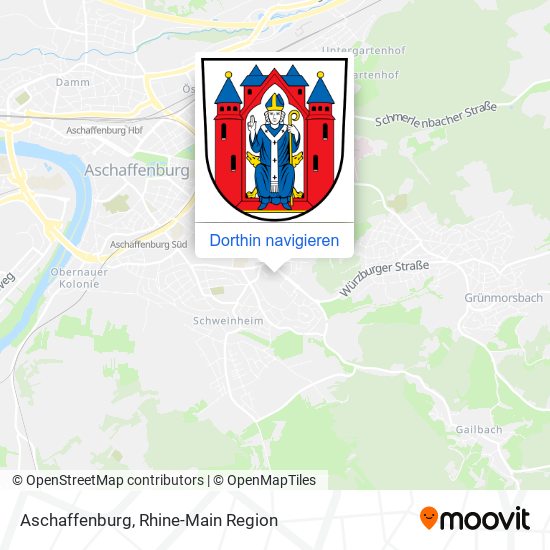Aschaffenburg Karte
