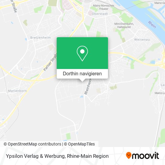 Ypsilon Verlag & Werbung Karte