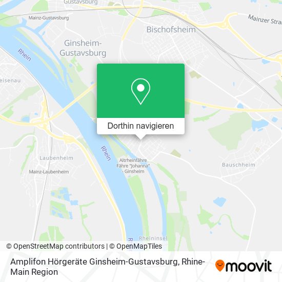 Amplifon Hörgeräte Ginsheim-Gustavsburg Karte