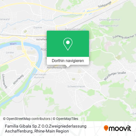 Familia Gibala Sp.Z O.O.Zweigniederlassung Aschaffenburg Karte