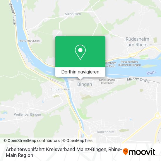 Arbeiterwohlfahrt Kreisverband Mainz-Bingen Karte