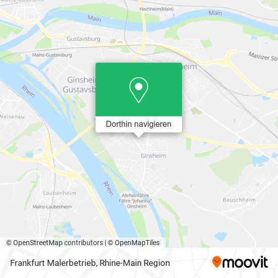Frankfurt Malerbetrieb Karte
