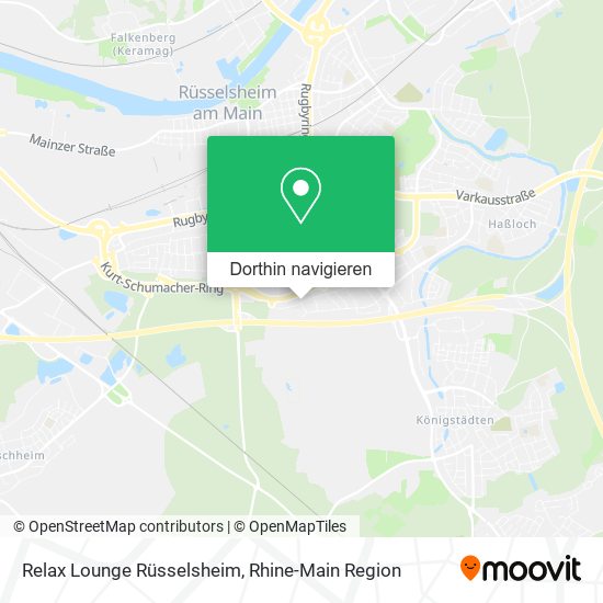 Relax Lounge Rüsselsheim Karte