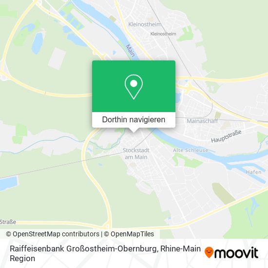 Raiffeisenbank Großostheim-Obernburg Karte
