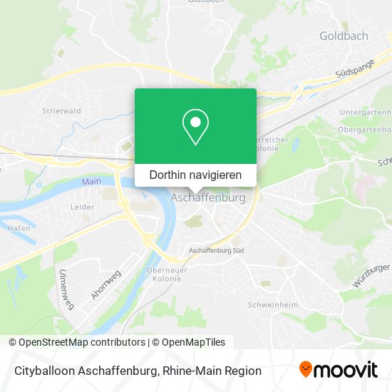 Cityballoon Aschaffenburg Karte