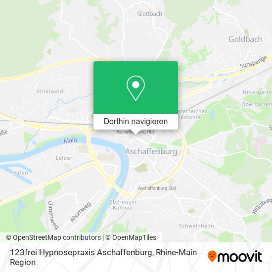 123frei Hypnosepraxis Aschaffenburg Karte