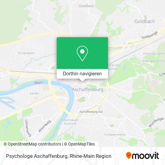 Psychologe Aschaffenburg Karte