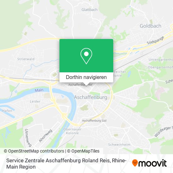 Service Zentrale Aschaffenburg Roland Reis Karte
