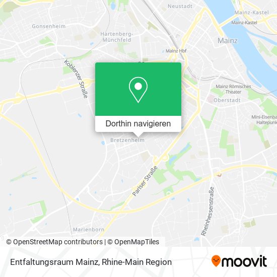 Entfaltungsraum Mainz Karte