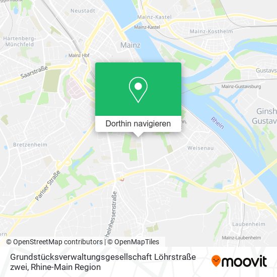 Grundstücksverwaltungsgesellschaft Löhrstraße zwei Karte