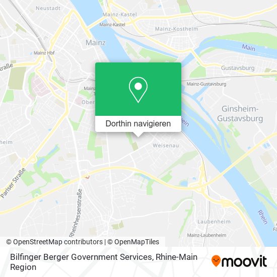 Bilfinger Berger Government Services Karte