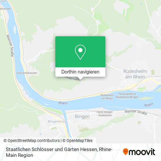 Staatlichen Schlösser und Gärten Hessen Karte