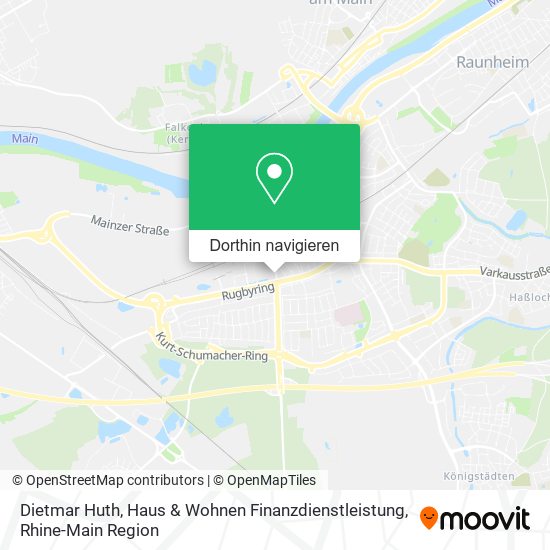Dietmar Huth, Haus & Wohnen Finanzdienstleistung Karte