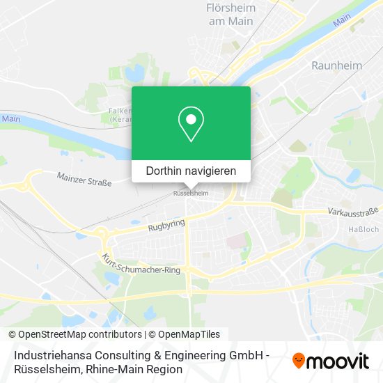 Industriehansa Consulting & Engineering GmbH - Rüsselsheim Karte