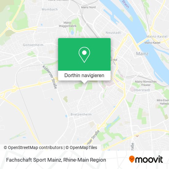 Fachschaft Sport Mainz Karte
