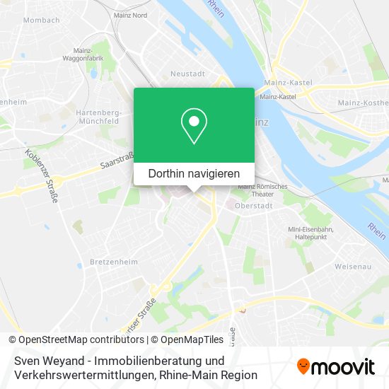 Sven Weyand - Immobilienberatung und Verkehrswertermittlungen Karte