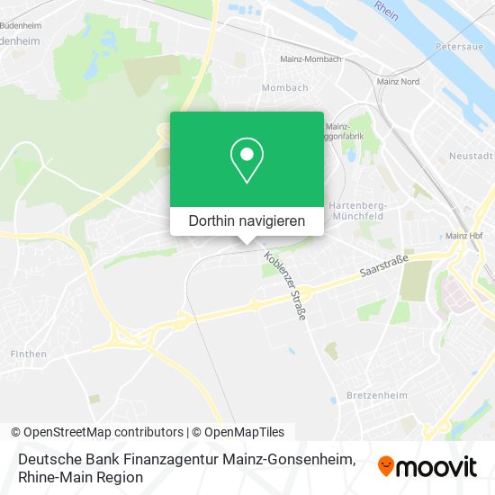 Deutsche Bank Finanzagentur Mainz-Gonsenheim Karte