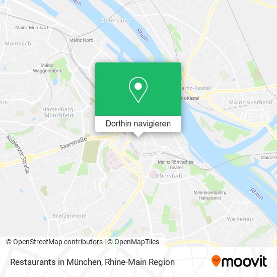 Restaurants in München Karte