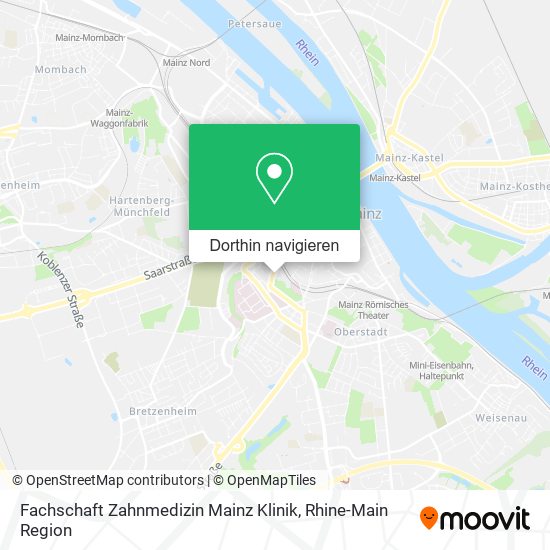 Fachschaft Zahnmedizin Mainz Klinik Karte