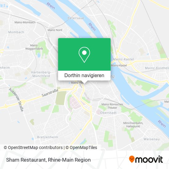 Sham Restaurant Karte