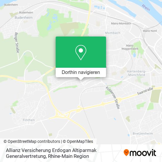 Allianz Versicherung Erdogan Altiparmak Generalvertretung Karte