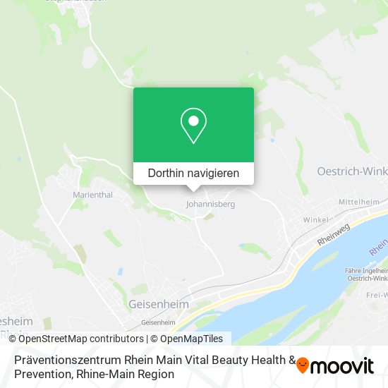 Präventionszentrum Rhein Main Vital Beauty Health & Prevention Karte