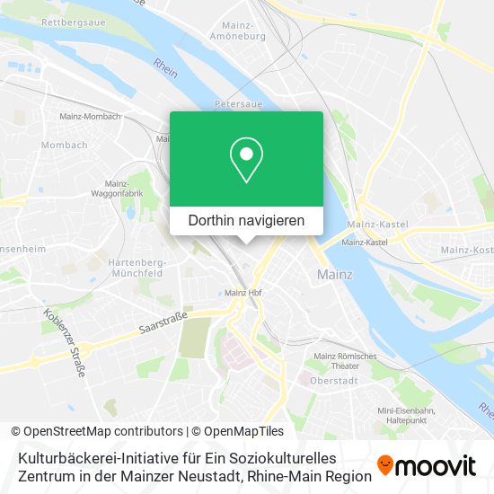 Kulturbäckerei-Initiative für Ein Soziokulturelles Zentrum in der Mainzer Neustadt Karte