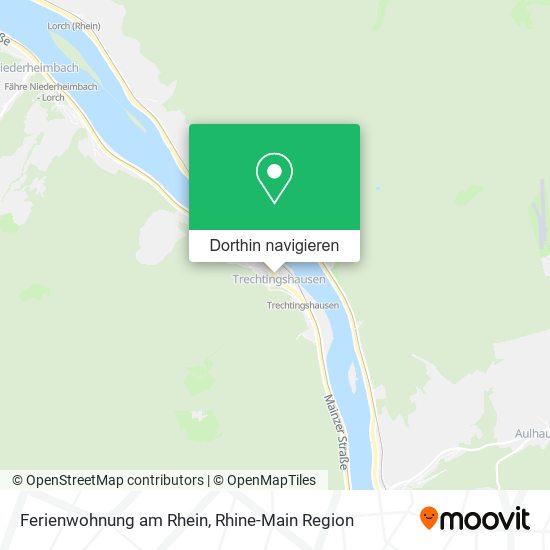 Ferienwohnung am Rhein Karte