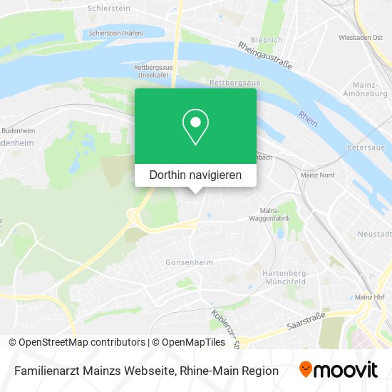 Familienarzt Mainzs Webseite Karte