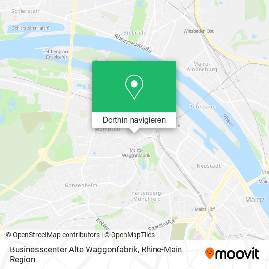 Businesscenter Alte Waggonfabrik Karte