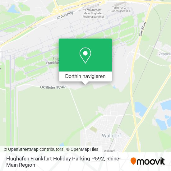 Flughafen Frankfurt Holiday Parking P592 Karte
