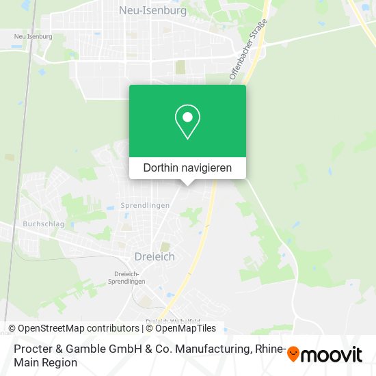 Procter & Gamble GmbH & Co. Manufacturing Karte