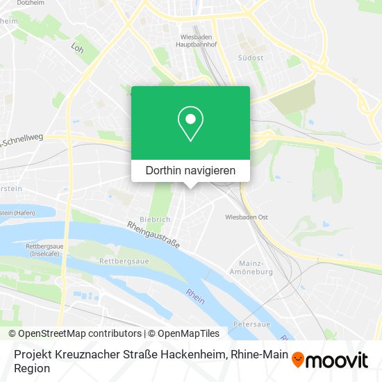 Projekt Kreuznacher Straße Hackenheim Karte