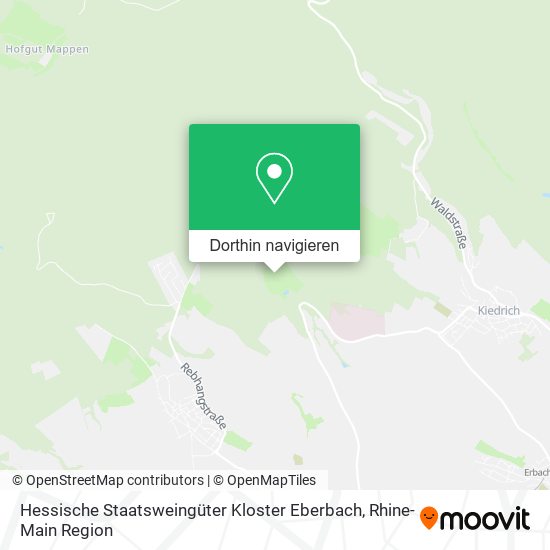Hessische Staatsweingüter Kloster Eberbach Karte