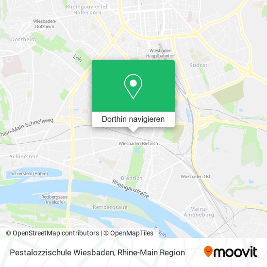 Pestalozzischule Wiesbaden Karte