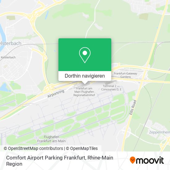 Comfort Airport Parking Frankfurt Karte