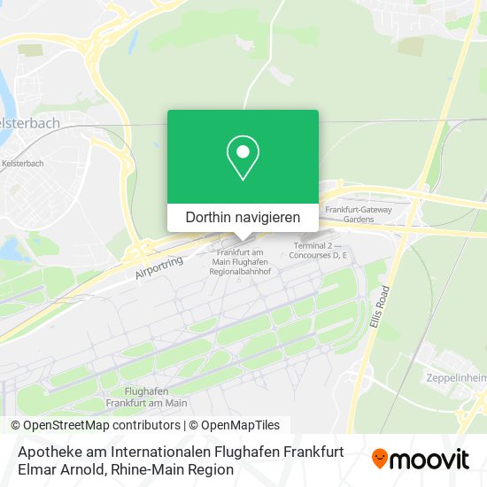 Apotheke am Internationalen Flughafen Frankfurt Elmar Arnold Karte