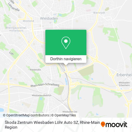 Škoda Zentrum Wiesbaden Löhr Auto SZ Karte