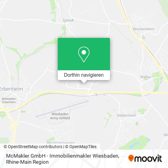 McMakler GmbH - Immobilienmakler Wiesbaden Karte