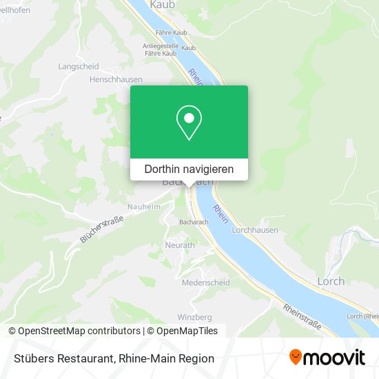 Stübers Restaurant Karte