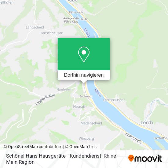 Schönel Hans Hausgeräte - Kundendienst Karte