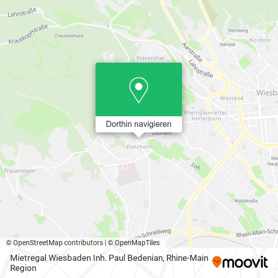 Mietregal Wiesbaden Inh. Paul Bedenian Karte