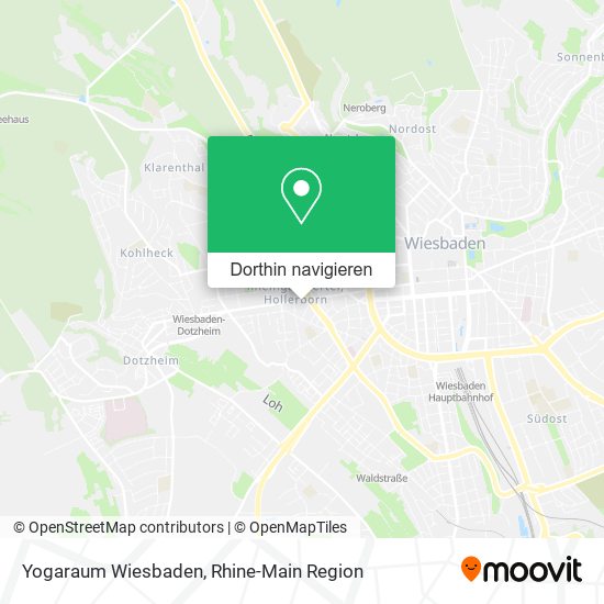 Yogaraum Wiesbaden Karte