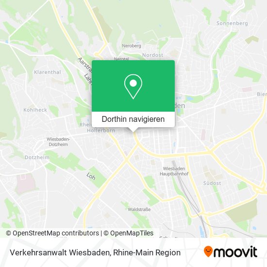 Verkehrsanwalt Wiesbaden Karte