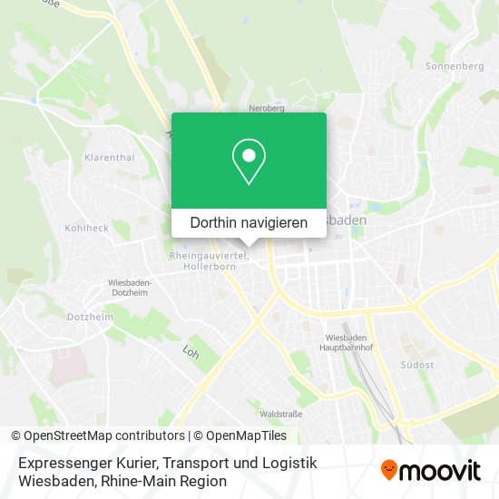 Expressenger Kurier, Transport und Logistik Wiesbaden Karte