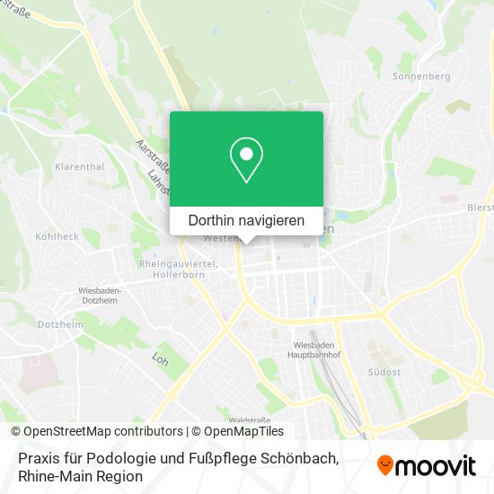 Praxis für Podologie und Fußpflege Schönbach Karte