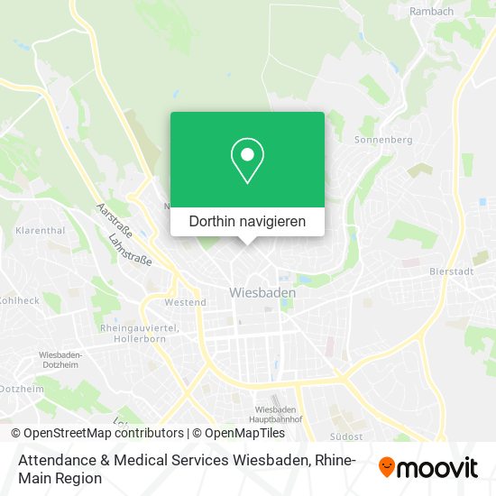 Attendance & Medical Services Wiesbaden Karte
