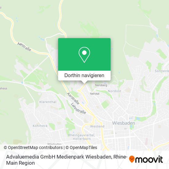 Advaluemedia GmbH Medienpark Wiesbaden Karte