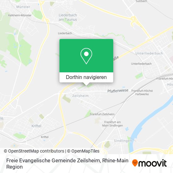 Freie Evangelische Gemeinde Zeilsheim Karte